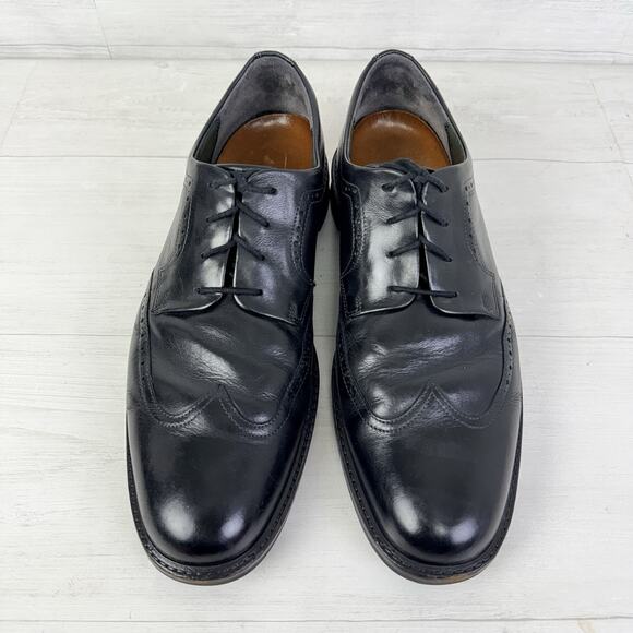 ECCO Black Leather Wingtip Derby Oxford Dress Shoes Men Size 12 EUR‎ 46 Lace Up main image 9
